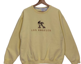 Vintage Los Angeles Crewneck Sweatshirt, Roller Skating, Field Gear Sweater, American Streetwear, Large