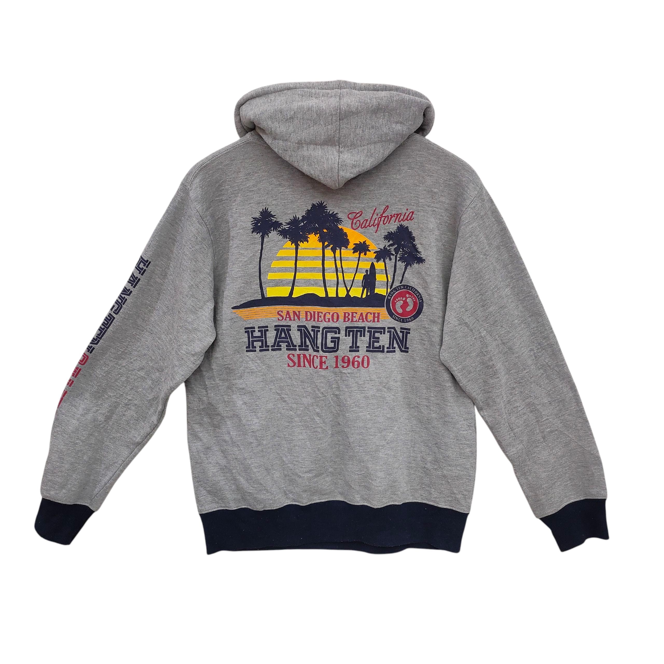 Vtg Hang Ten Hoodie Sweatshirt Vintage Hang Ten California Retro