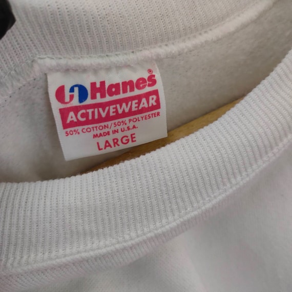 80s 90s Hanes Blank Raglan Sweatshirt Medium Vintage Hanes Plain