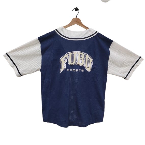 90s FUBU Sport Jersey Large Vintage Fubu Hip Hop Streetwear Big