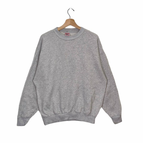 90s Hill Blank Crewneck Made in USA Large Vintage Hill Heavy 90s Hill Blank Crewneck Made in USA Large Vintage Hill Heavy