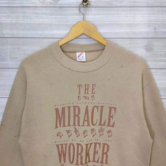 80s Crewneck Small Vintage Jerzees The Miracle Wo… - image 3