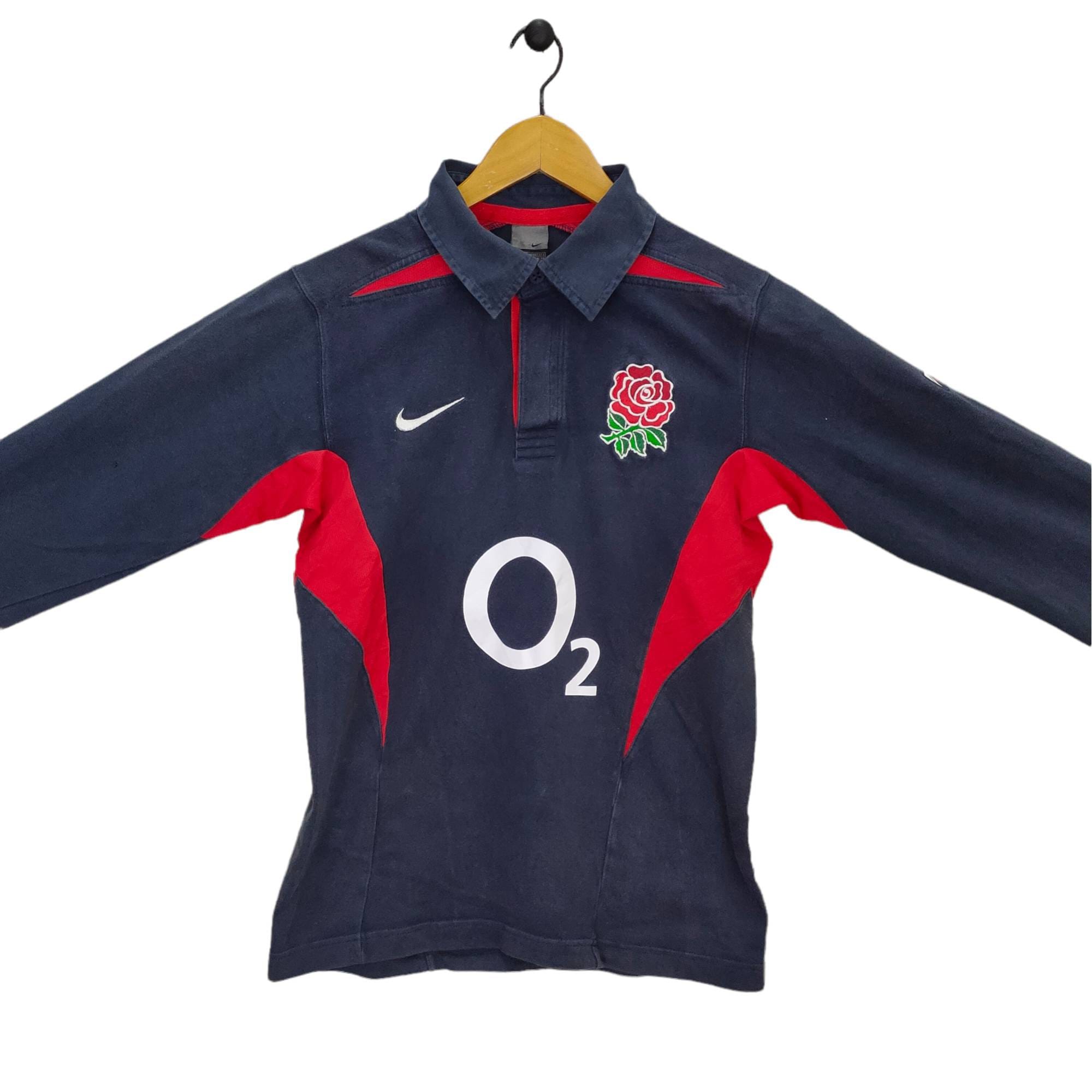 England Rugby Polo Vintage Nike O2 Shirt Embroidery - Etsy