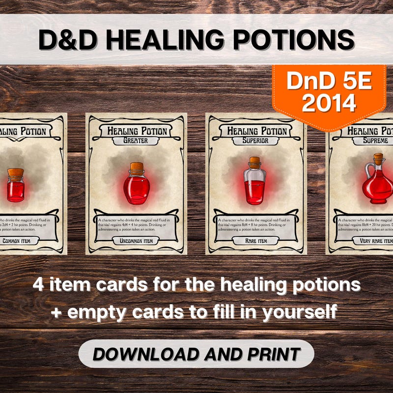 Healing Potion - Etsy