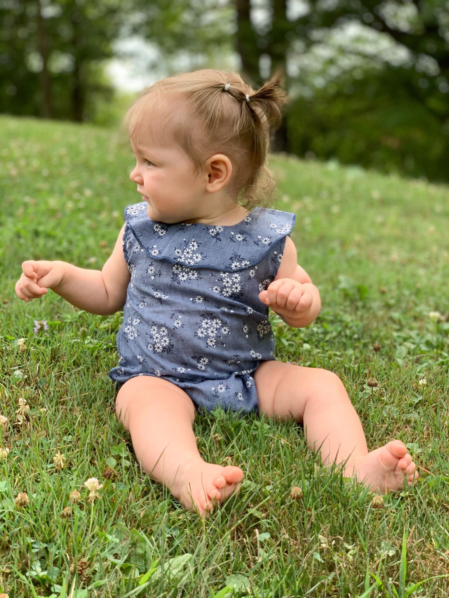 Odizli Baby Mädchen Kleid Mit Flügelärmeln & Stirnband - Tüllkleid Mit Blumenstickerei 0-18 Monate