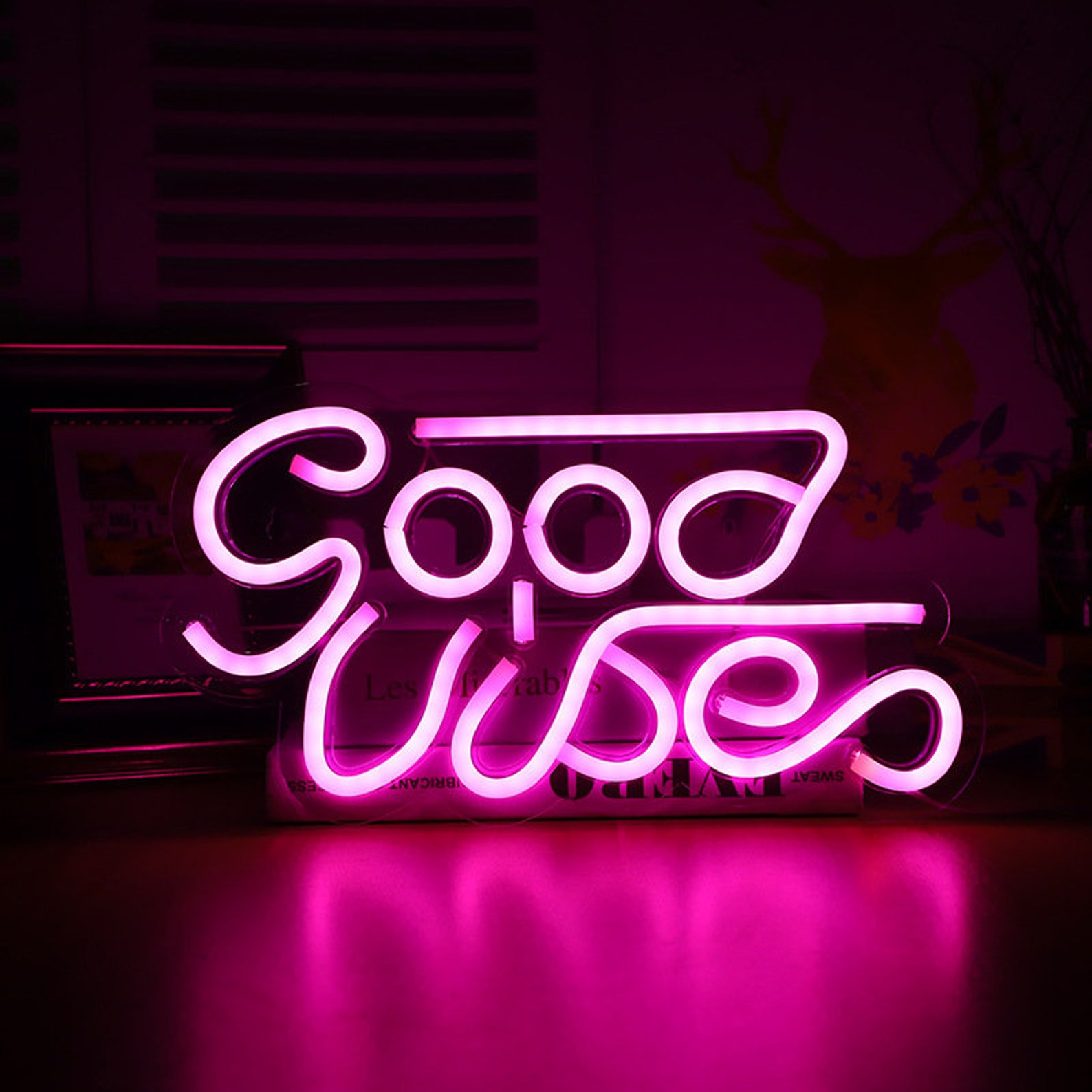 Good Vibes Neon light LED Light Wall Art Sign Lights Etsy
