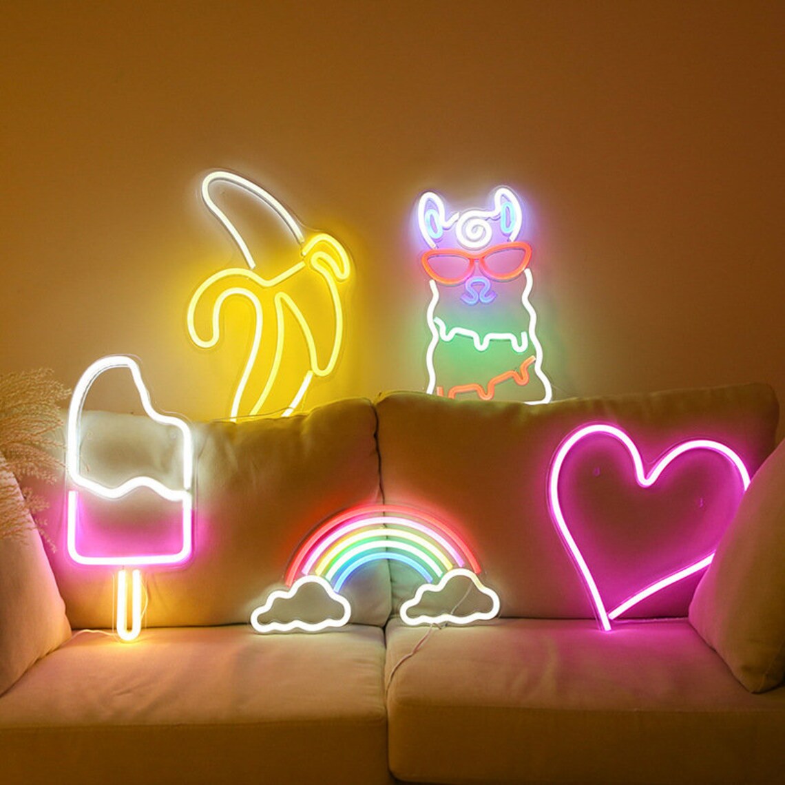 2x Pinke LED-Neonherzen – Batterie- Oder USB-betrieben, Perfekt Als Deko Für Muttertag, Hochzeit & Party