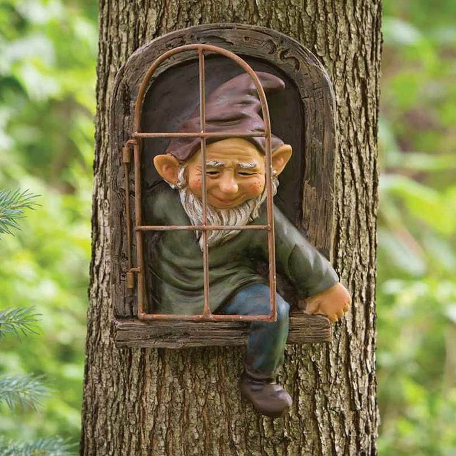 grumpy dwarf garden gnome