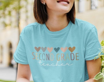 Cute Second Grade Teacher Shirt, 2nd Grade Teacher Gift, Back To School Shirt, Teacher Appreciation Gift, 2nd Grade Team, Gift For teacher
