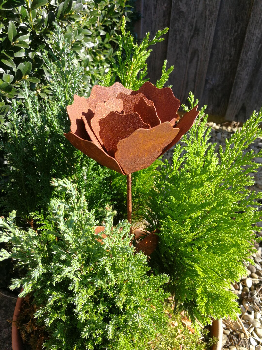 Edelrost Rose Small, for Sticking Rust Flower Metal Flower Garden ...