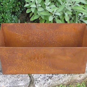 Fioriera in acciaio Corten da 40 cm, 60 cm, 80 cm o 108,5 cm
