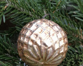 Kerstboombal Sirene, oude gouden kerstbal glazen bol Kerstmis Kerstmis Kerstbal glazen bol