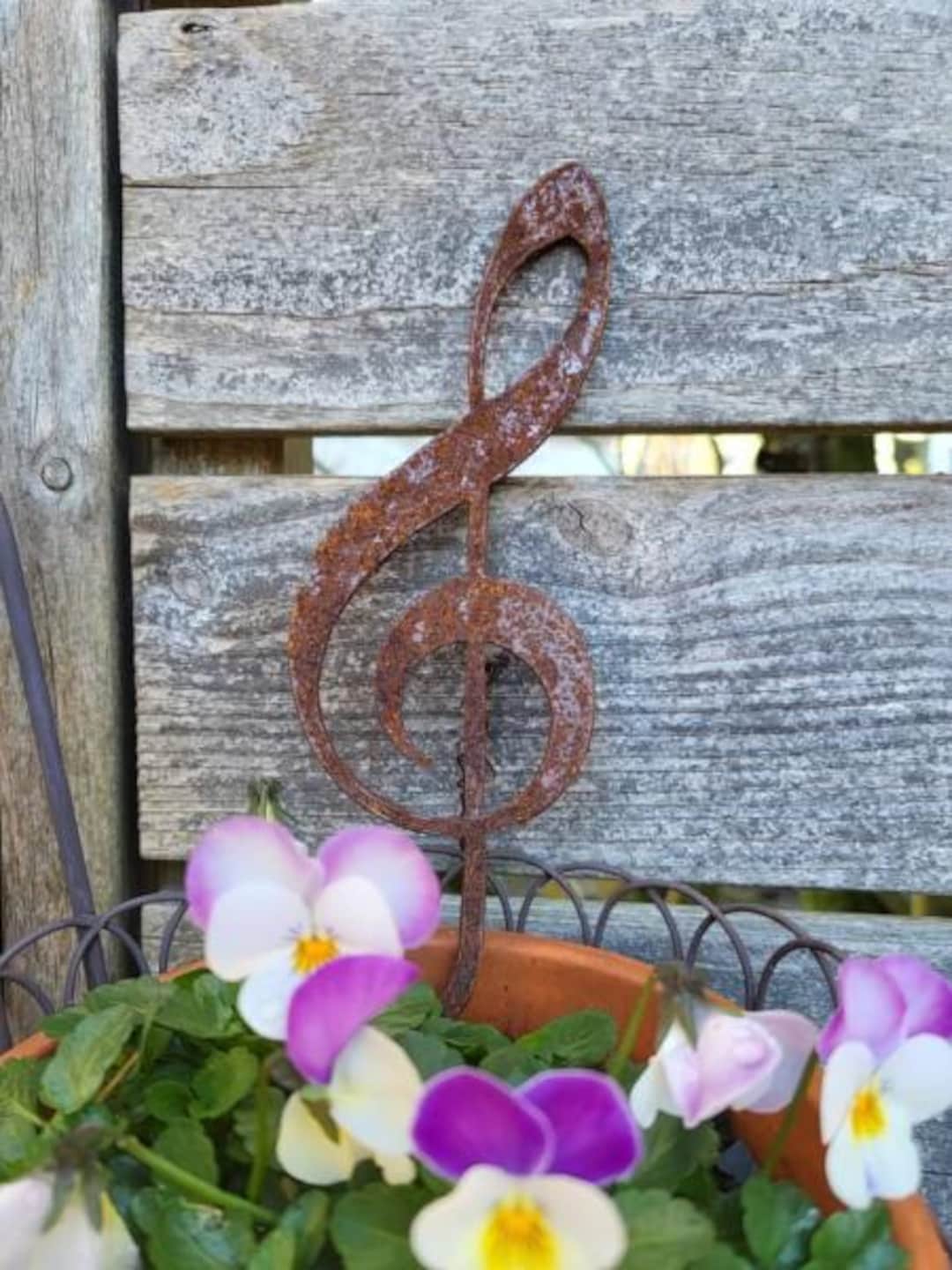 Rusty Clef Note Rusty Treble Clef for Hanging, Small - Etsy