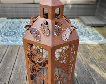 Blümelhuber Schmetterling Gartendeko Aus Edelrost – Metallfigur, Wetterfest, Für Beet & Balkon