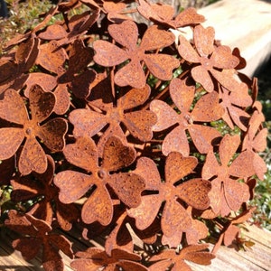 Edelrost flower hydrangea hydrangea rust flower metal flower garden decoration rust