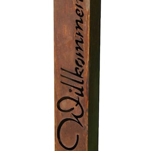 Patina decorative column welcome rust column planting column garden decoration rust metal column