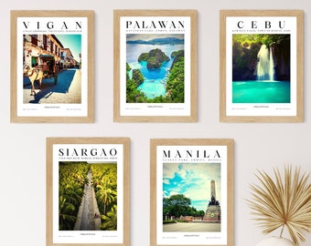 Filipino Art Travel Vintage Print inspired by Matisse, Philippines Art Travel Poster, Philippine boho printable wall art, Retro art posters