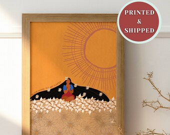 Art mural féministe imprimable philippin, art bohème femme femme parfait pour un art de salon, art mural philippin, impression amour de soi