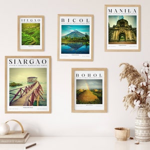 Filipino Art Travel Vintage Print inspired by Matisse, Philippines Art Travel Poster, Philippine boho printable wall art, Retro art posters