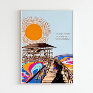 Siargao Filipino Self Care Printable Feminist Wall Art, Filipino Art perfect for a living room art, Philippines wall art, self love print
