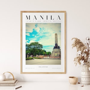 Manila Filipino Art Travel Vintage Print inspired by Matisse, Philippines Art Travel Poster, Philippine boho printable wall art, Retro art