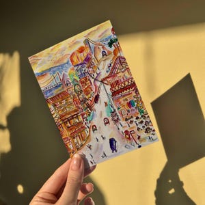 General Luna Siargao Postkarte Illustration Kunstdruck Postkarte in Größe 4″ × 6″ (101 × 152 mm)