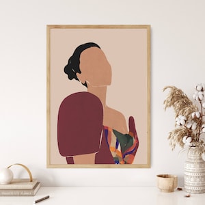 Filipino Art, Philippines Feminist Wall Art, Female woman boho art, female form art, Philippines poster, fashion wall art, retro art posters