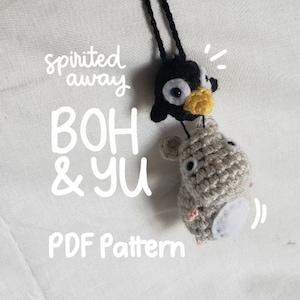 PDF PATTERN Crochet Mouse and Bird/Boh and Yu Inspired