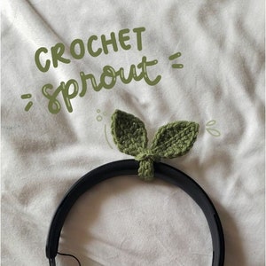 Crochet Sprout Headphone Accessory