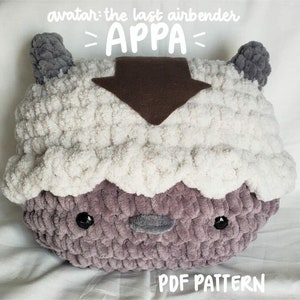 PDF PATTERN Crochet Flying Bison Pillow