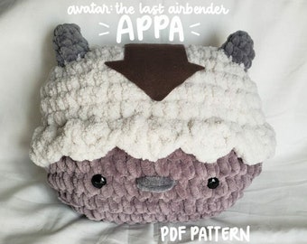 PDF PATTERN Crochet Flying Bison Pillow