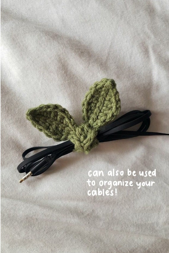 Crochet Sprout Headphone Accessory 