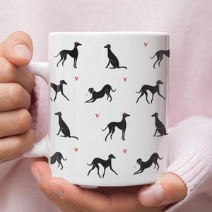 Greyhound mug / Greyhound mom gift / Greyhound lover gift / Greyhound owner gift / Greyhound dad gift / Dog lover gift / Ceramic coffee mug