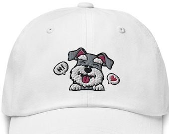 Schnauzer Dad hat / Schnauzer mom gift / Cute Schnauzer baseball hat / Funny Schnauzer embroidered cap / Schnauzer dog lover gift