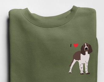 Spaniel crewneck / Springer sweater / English Spaniel mom / Spaniel dog jumper / Spaniel pullover / English Spaniel gift / I heart Springer