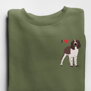 Spaniel Crewneck / Springer Pullover / Englische Spaniel Mama / Spaniel Hundepullover / Spaniel Pullover / English Spaniel Geschenk / I Herz Springer