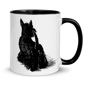 Scottish Terrier mug / Scottie dog gift / Scottish dog gift / Gift for Scottie mom / Scottie dog dad gift / Dog lover mug / Dog owner gift Black