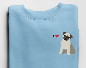 Mops Sweatshirt / Mops Mama Pullover / Mops Mama Geschenk / Geschenk für Mops Besitzer / Mops Mama Geschenk / Mops Mama Geschenk / Geschenk für Hundebesitzer