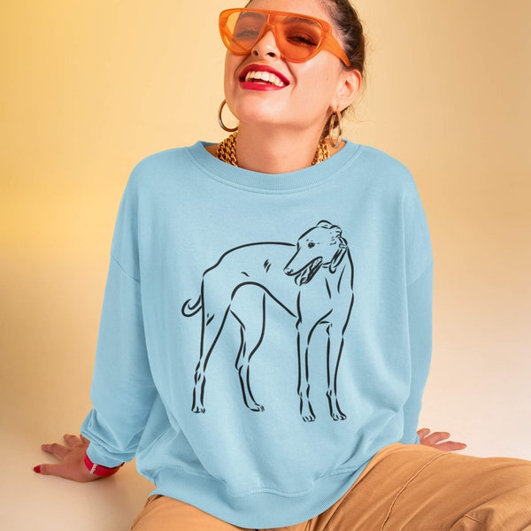 Greyhound sweatshirt / Greyhound mom gift / Greyhound lover gift / Greyhound owner gift / Greyhound clothing / Dog lover sweatshirt / Unisex