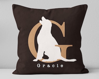 Labrador Kissen / Labrador Mama Geschenk / Labrador Papa Geschenk / Labrador Besitzer Geschenk / Labrador Silhouette Kissen / Hund Erinnerungsgeschenk