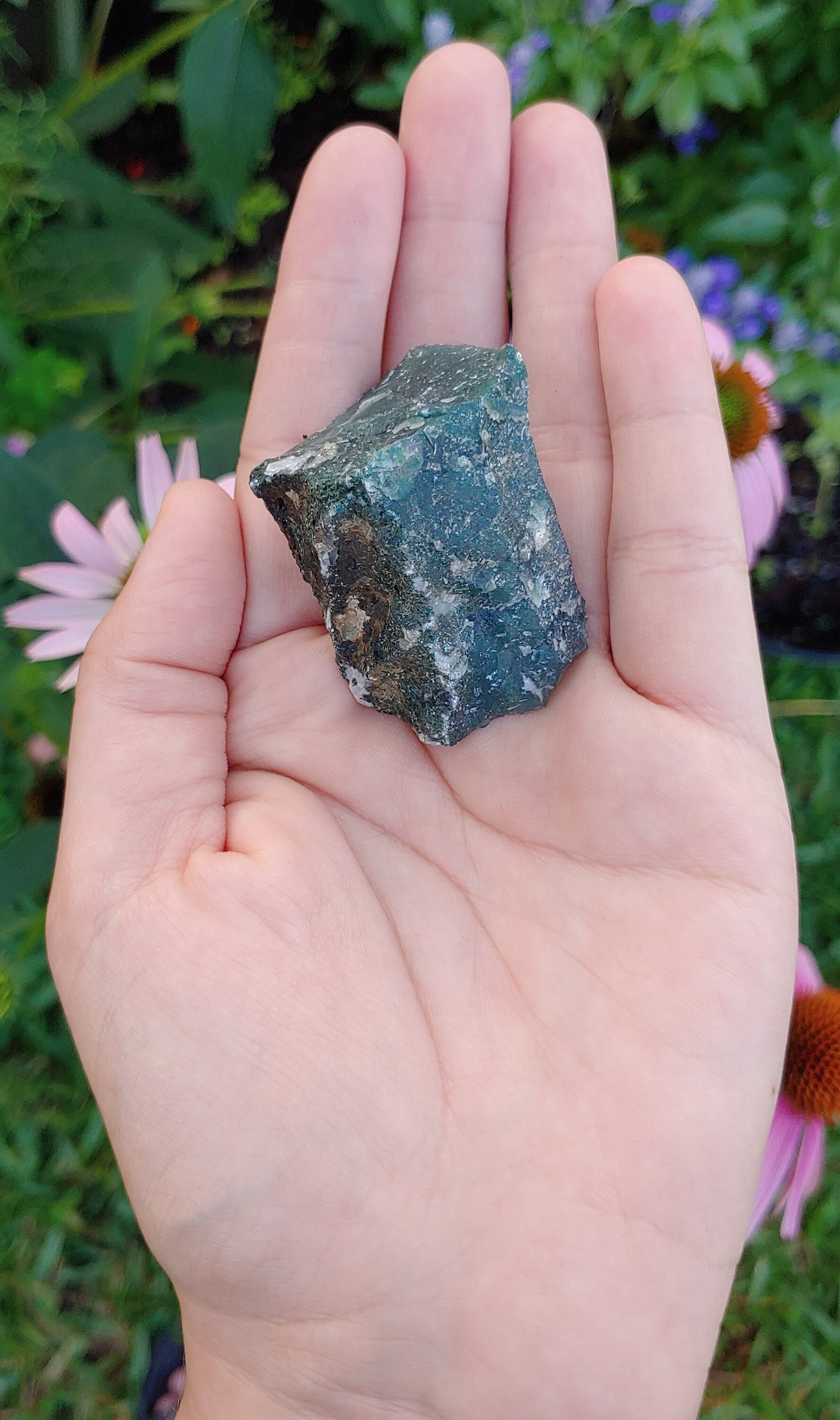 Raw Moss Agate-Reiki Charged-Large 2 inch Raw Crystal Natural | Etsy