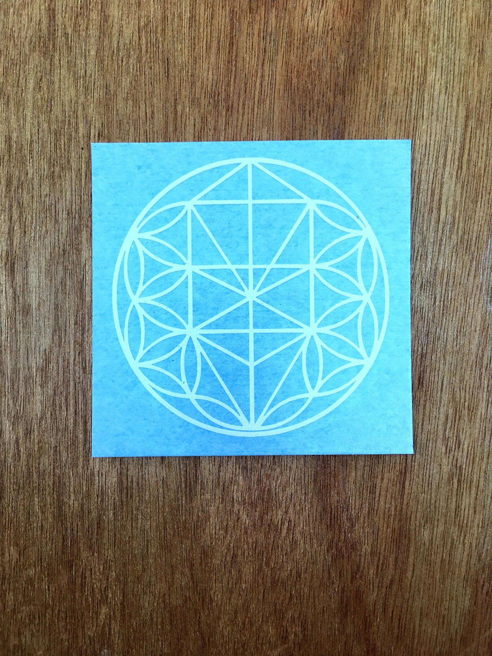 Sacred Geometry Spiritual Kabbalah Vinyl Decal for Journals Etsy