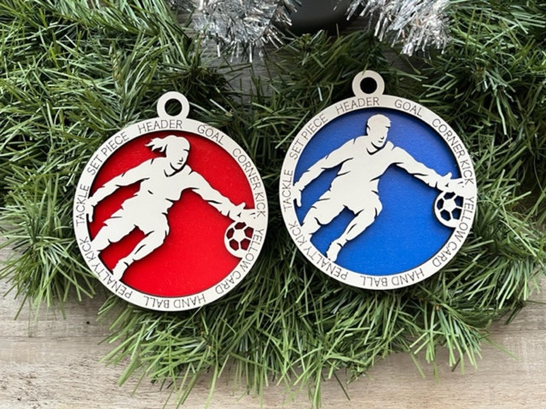 Soccer Ornament/ Soccer Goalie/ Christmas Ornaments/ Sports Etsy