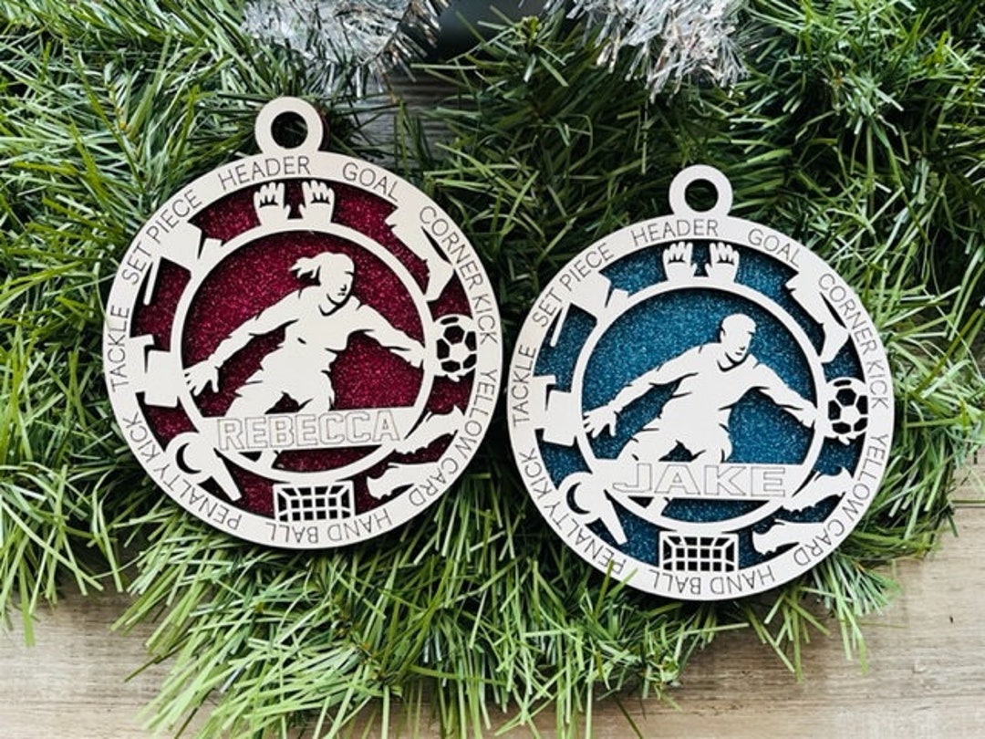 Soccer Ornament/ Soccer Goalie/ Personalized Ornaments/ Christmas