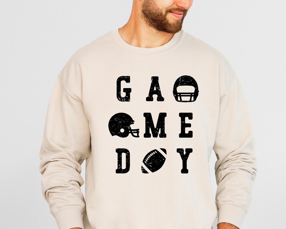 Game Day Sweatshirt, College Sport Shirt, Game Day Gift, Sport Mom Tee, Baseball Game Day Shirt, Football Lover Gift, Football Season Shirt Fashion24Hs