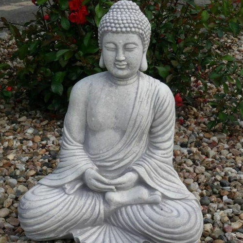 Big Praying Buddha Concrete Buddha Statue Japan Meditation - Etsy