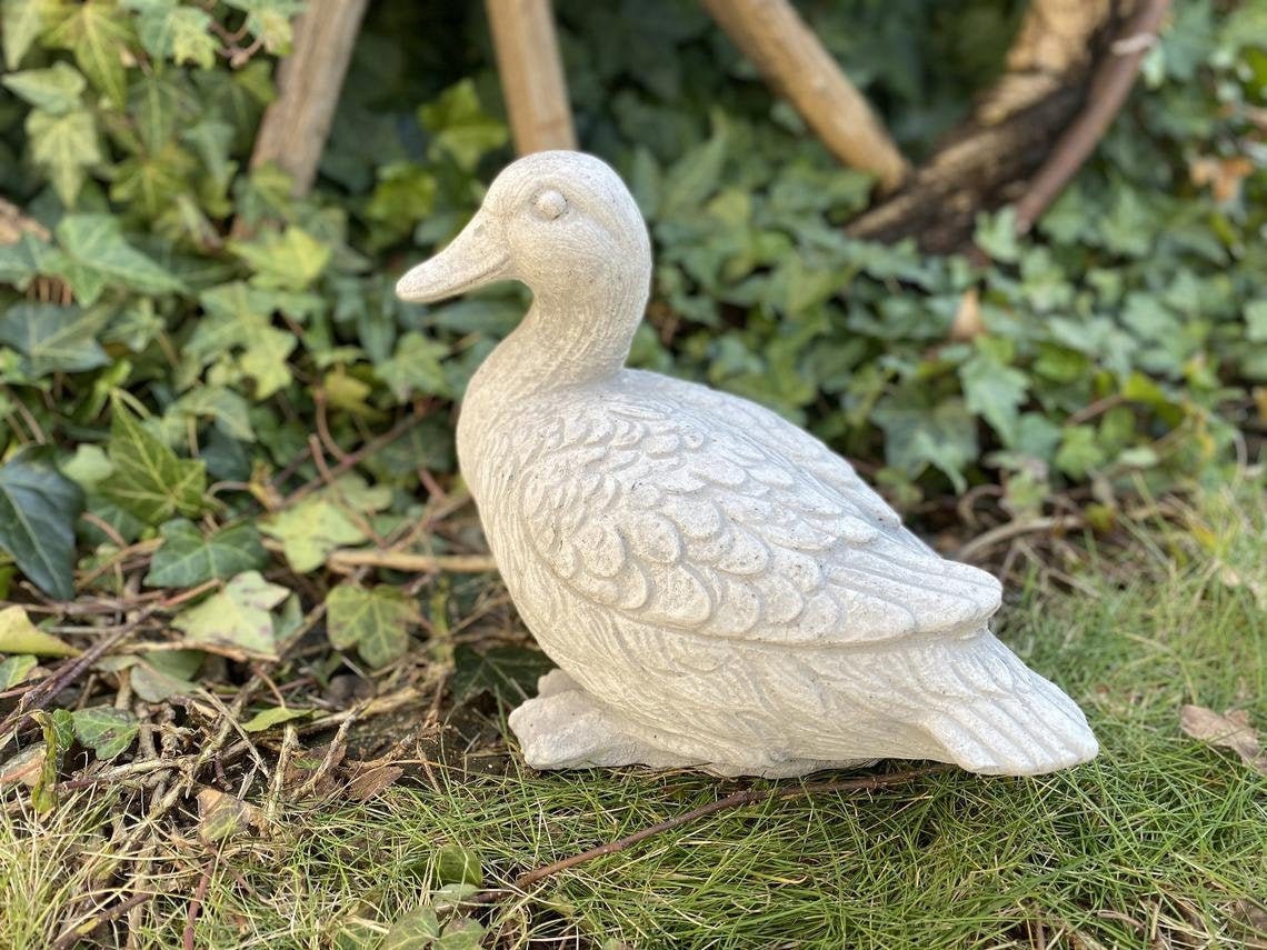 Lifelike Duck Statue Concrete Farm Duck Art Figurine Etsy