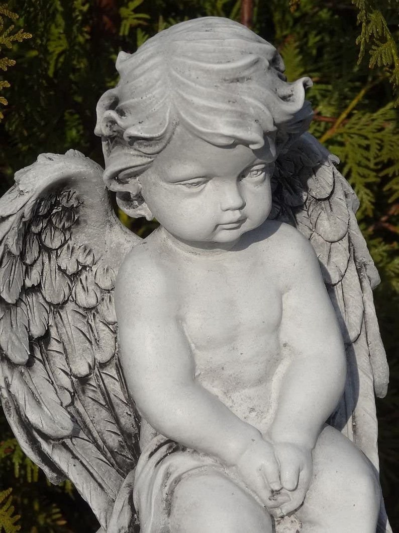 Angel Figurine on Ball Angel Miniature Angel Baby Mini Etsy