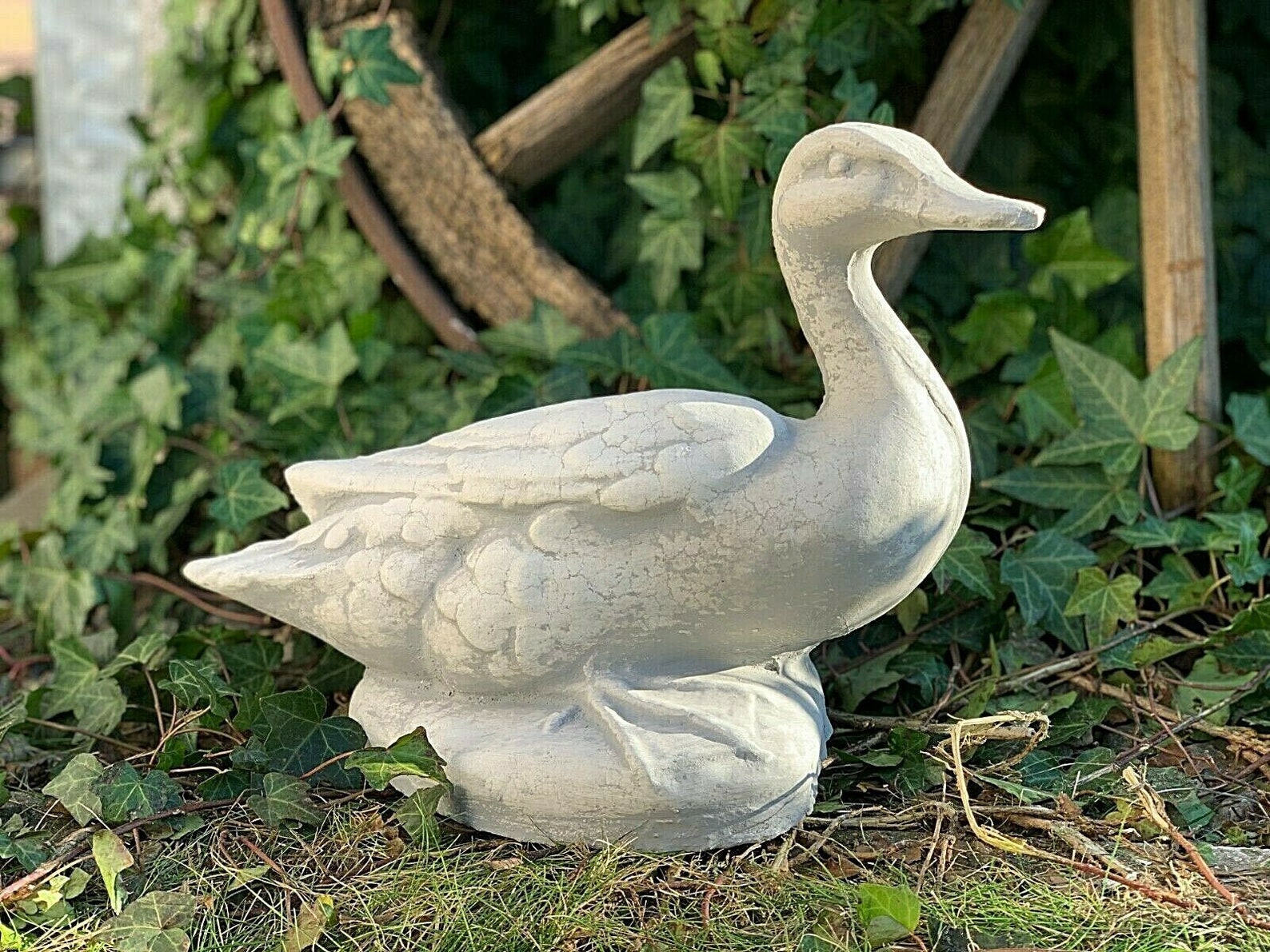 Concrete Duck Duck Statue Ducks Duck Ornament Duck Yard Etsy