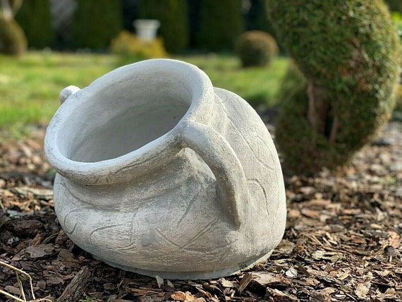 Namens Verzoekschrift Site lijn Unieke Griekse bloempot Amphora Cement Pitcher Concrete - Etsy Nederland